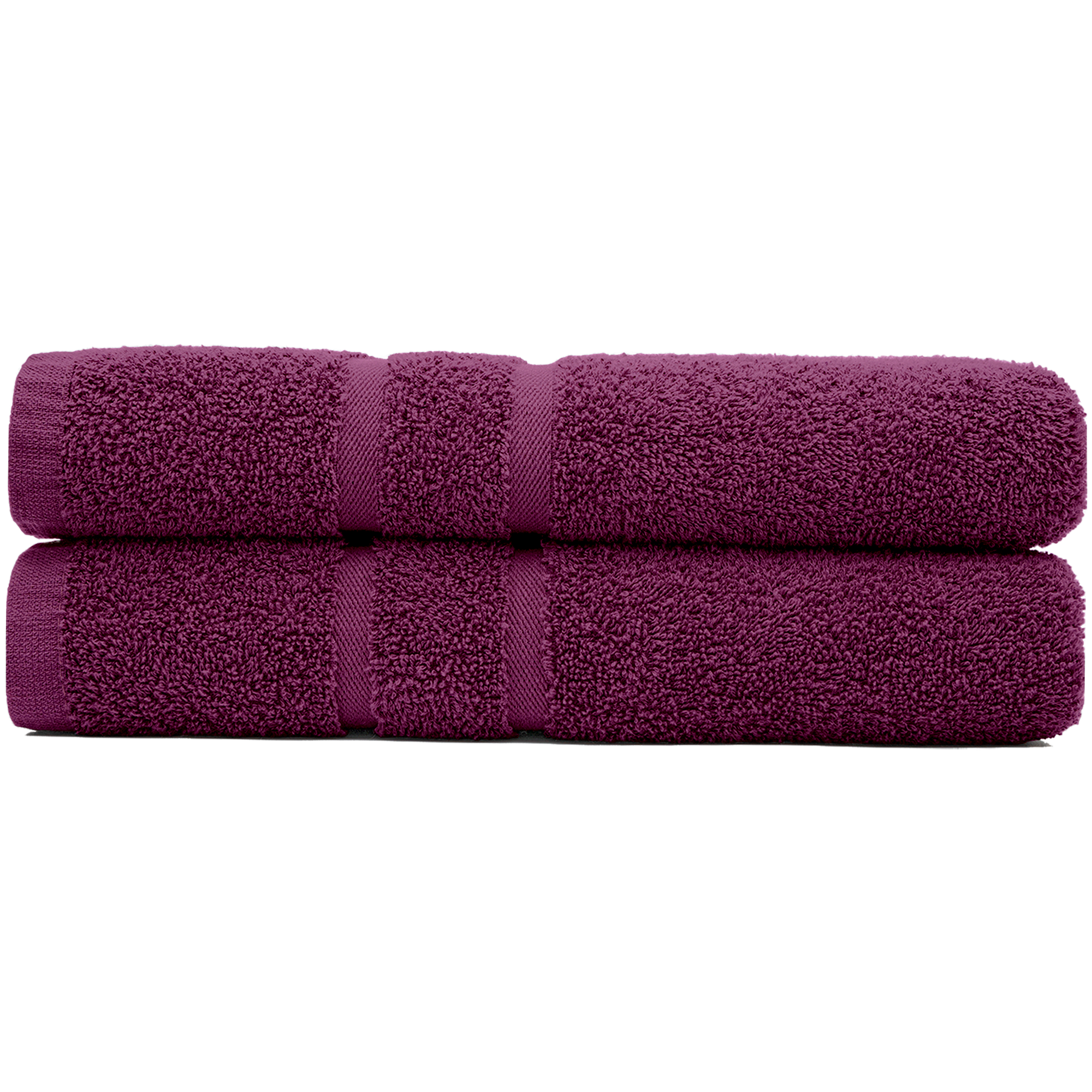 Imperial purple bath towels two pack